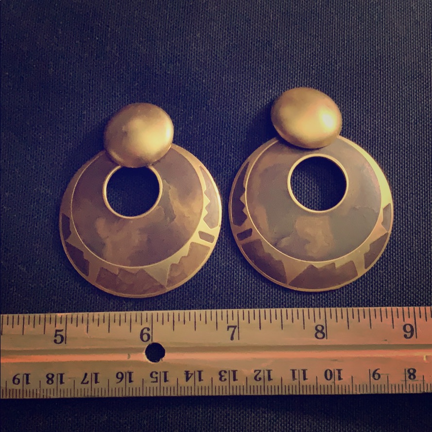 Large Door Knocker Statement Earrings